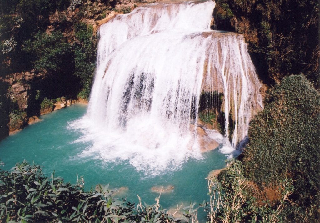 Cascadas El chiflon cascade Ala de Angel
