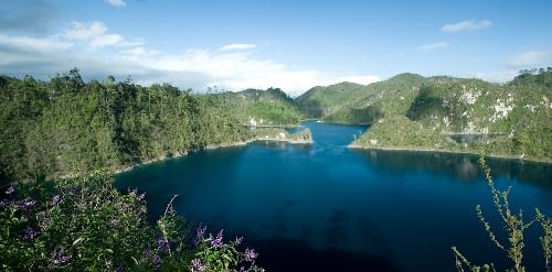 Lacs de Montebello Agua Tinta, Ensueño, Esmeralda, Encantada, Bosque Azul, Montebello, Pojoj, Tziscao, Internacional et Cinco Lago