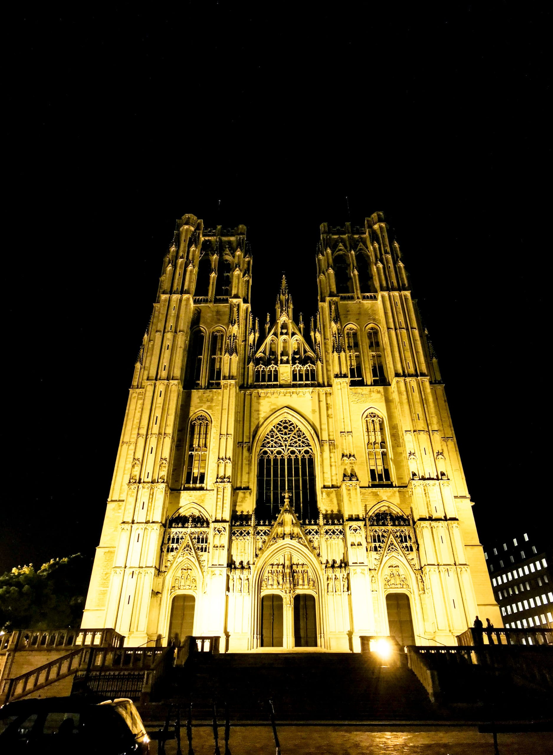 Visite de Bruxelles Cathédrale des Sts Michel et Gudule Road trip: France - Belgique - Pays-Bas