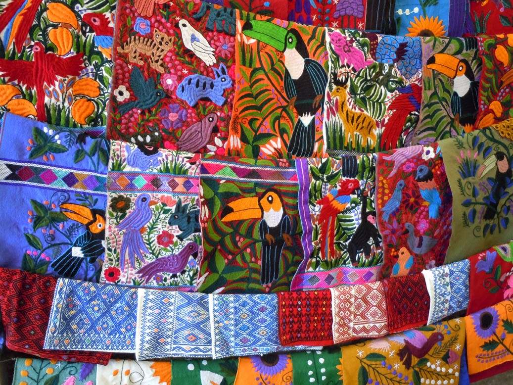 artisanat local textile zinacantan chiapas