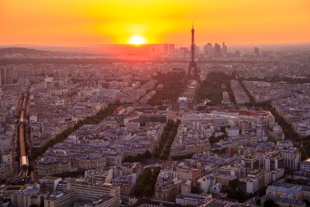atardecer Paris desde Tour Montparnasse Torre Francia